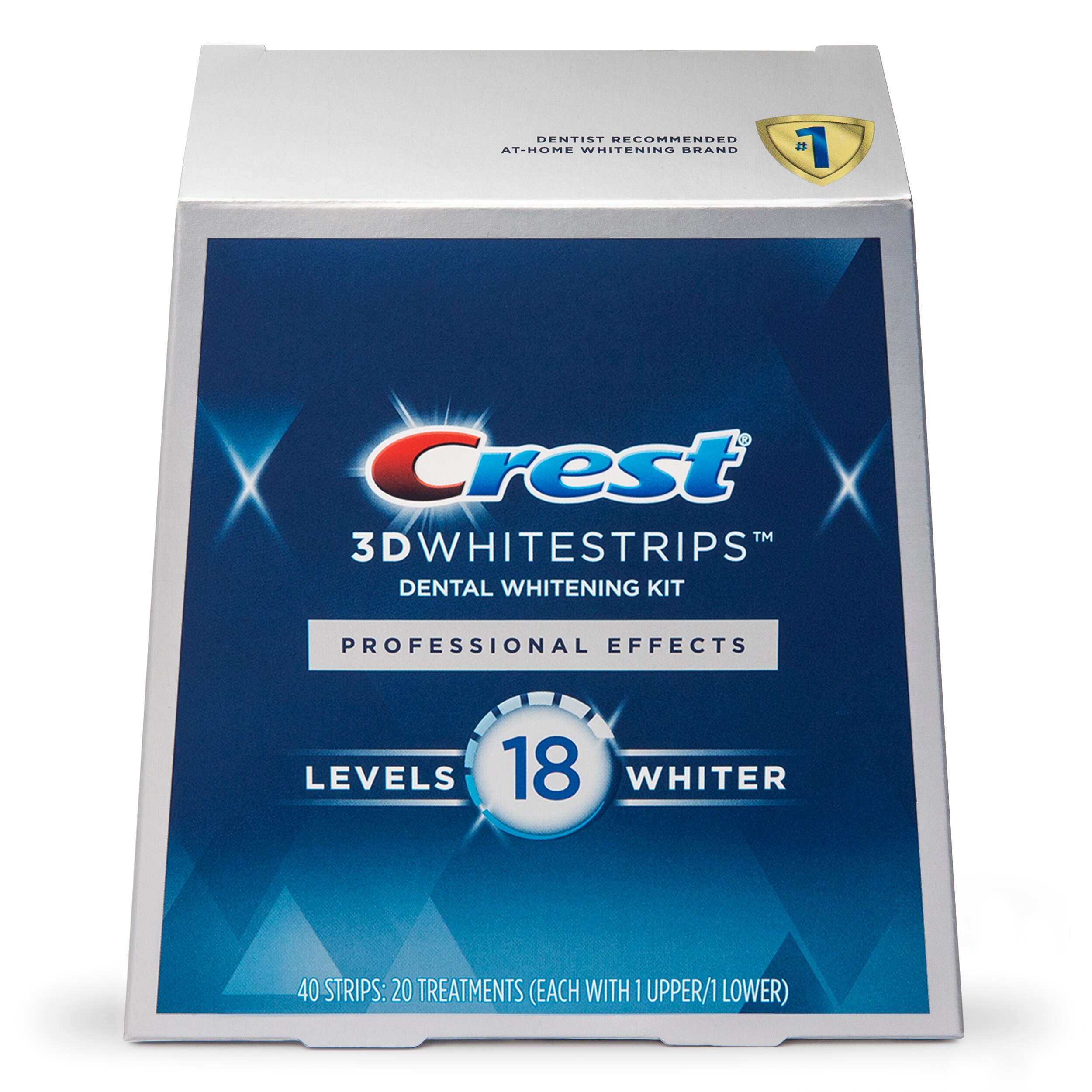 Crest 3D Whitestrips Professional Effects - Kit de tiras de blanqueamiento dental, 20 tratamientos