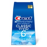 Crest 3D Whitestrips Dental Whitening Kit, Classic Vivid, 10 Treatments, thumbnail image 2 of 11