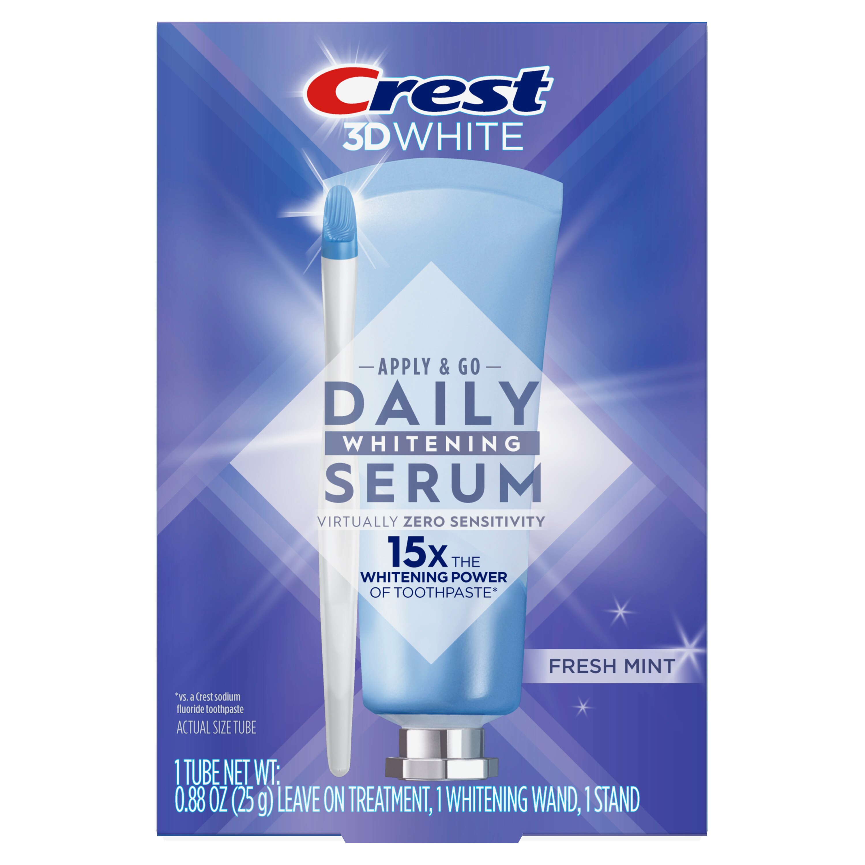 Crest Whitening Emulsions Leave-on Teeth Whitening Treatment With Whitening Wand Applicator And Stand, 0.88 Oz (25 G) - 1 , CVS
