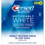 Crest 3D Whitestrips Dental Whitening Kit, Noticeably White, 10 Treatments, thumbnail image 2 of 9