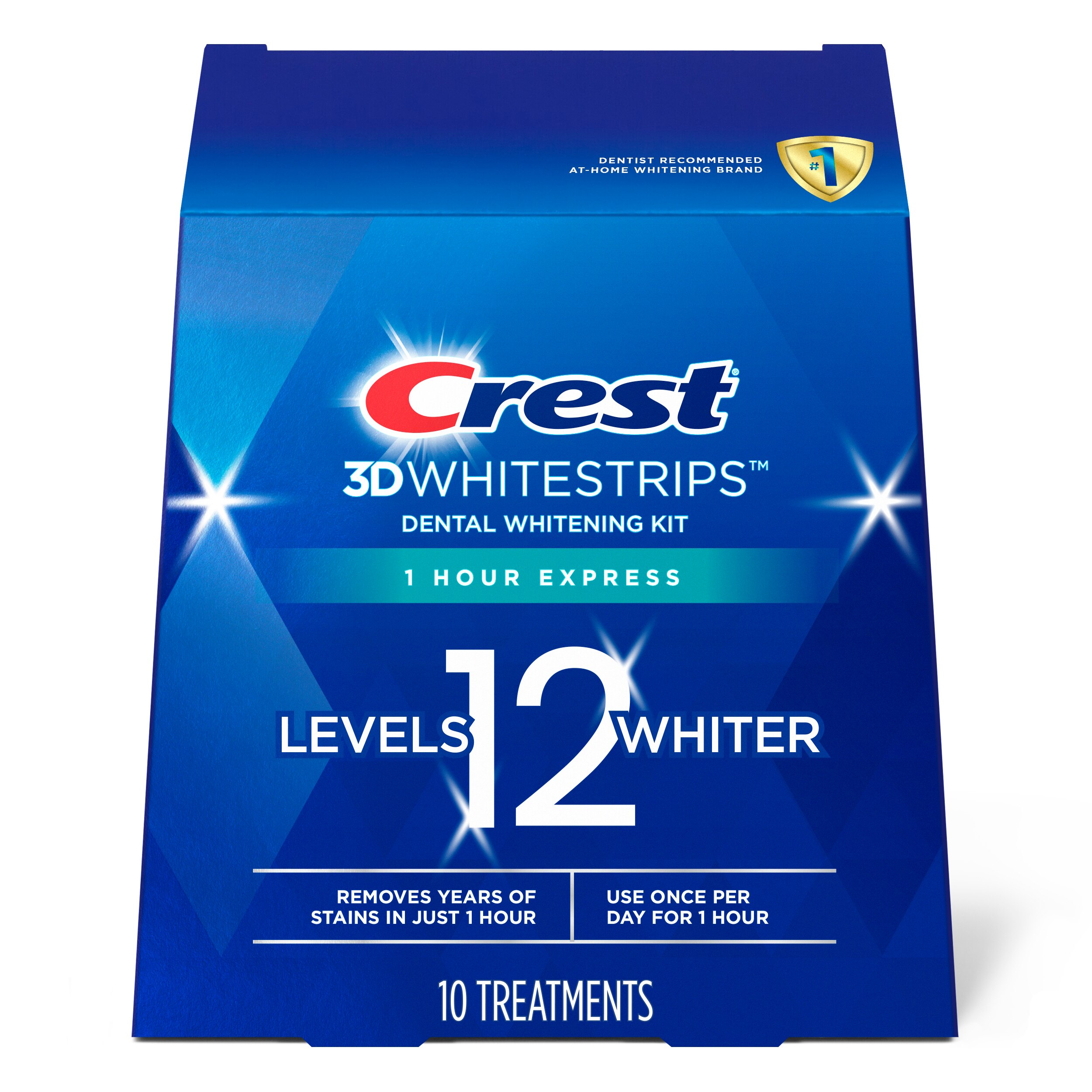 Crest 3D Whitestrips Dental Whitening Kit, 1 Hour Express, 10 Treatments - 10 Ct , CVS