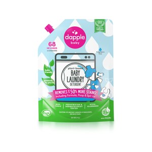 Dapple 3X Laundry Detergent Refill, Fragrance Free, 34 oz