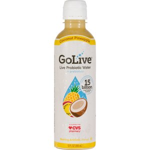 GoLive Live Probiotic Water With Prebiotics, Coconut Pineapple 12 Oz , CVS