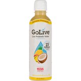 GoLive Live Probiotic Water with Prebiotics, Coconut Pineapple 12 OZ, thumbnail image 1 of 4