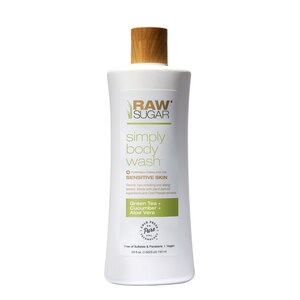 Raw Sugar Living Simply Body Wash For Sensitive Skin, Green Tea + Aloe + Cucumber, 25 Oz , CVS