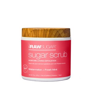 Raw Sugar Living Sugar Scrub, Watermelon + Fresh Mint, 15 Oz , CVS