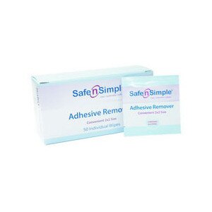 Safe n' Simple Adhesive Remover Wipes, 50CT