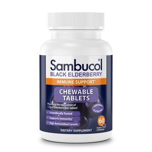 Sambucol Black Elderberry Immune Support Chewable Tablets, 60 Ct , CVS