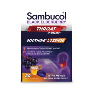 Sambucol Black Elderberry Throat Lozenge, 20 CT