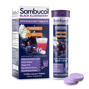 Sambucol Black Elderberry Effervescent Tablets, 15 Ct , CVS