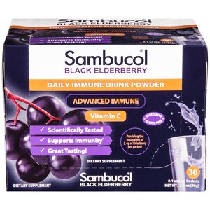  Sambucol Immune Support Drink Powder with Vitamin C, 30 CT 