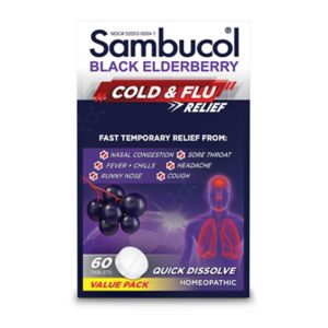 Sambucol Homeopathic Cold & Flu Tablets, 60 CT
