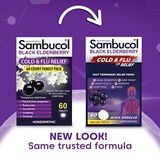 Sambucol Black Elderberry Cold & Flu Relief Quick Dissolve Tablets, 60 CT, thumbnail image 2 of 8