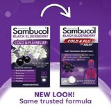Sambucol Black Elderberry Cold & Flu Relief Tablets, 30 CT, thumbnail image 5 of 8
