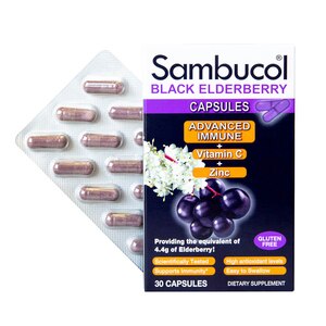 Sambucol Black Elderberry Advanced Immune Capsules, 30 Ct , CVS