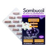 Sambucol Black Elderberry Advanced Immune Capsules, 30 CT, thumbnail image 1 of 5