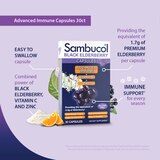Sambucol Black Elderberry Advanced Immune Capsules, 30 CT, thumbnail image 2 of 5