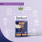 Sambucol Black Elderberry Advanced Immune Capsules, 30 CT, thumbnail image 3 of 5