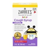 Zarbee's Naturals Baby Cough Syrup + Immune with Honey, Natural Cherry Flavor, 2 Fl Oz, thumbnail image 1 of 9