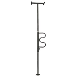 Stander Security Pole And Curve Grab Bar, Black , CVS