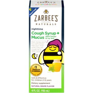 Zarbee S Naturals Children S Nighttime Cough Syrup Mucus Reducer