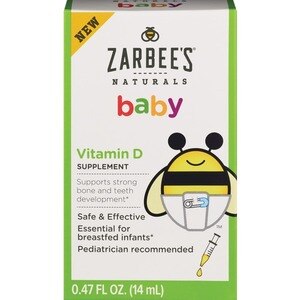 Zarbees Naturals Baby Vitamin D Supplement 047 Oz