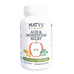  Matys All Natural Acid Indigestion Relief Vegetarian Capsules, 60 CT 