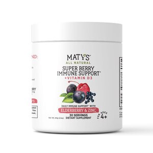 Maty's All Natural Super Berry Immune Support Drink Powder, 30 CT