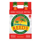 Reed's Zero Sugar Extra Ginger Beer, 12 OZ Bottles, 4 PK, thumbnail image 1 of 6