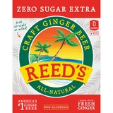 Reed's Zero Sugar Extra Ginger Beer, 12 OZ Bottles, 4 PK, thumbnail image 3 of 6