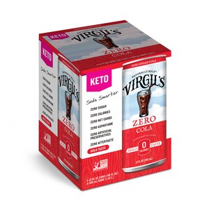 Virgil's Zero Sugar Cola, 4 ct, Cans, 12 oz