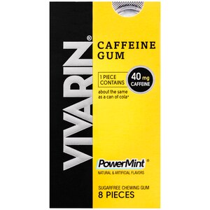 Vivarin - Chicles con cafeína, sabor PowerMint, 8 u.