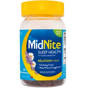 MidNite Drug-free Sleep Aid Gummies, Cherry Flavor, 36 CT