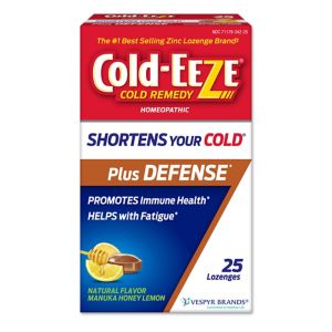 Cold-EEZE Homeopathic Plus Defense Zinc Lozenges, Manuka Honey Lemon, 25 Ct , CVS