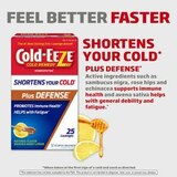 Cold-EEZE Homeopathic Plus Defense Zinc Lozenges, Manuka Honey Lemon, 25 CT, thumbnail image 2 of 7