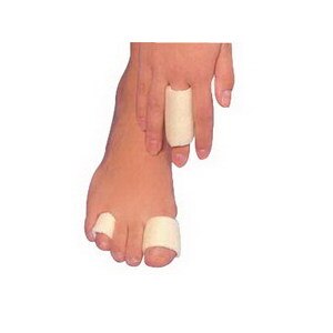 Hermell Products Softeze and trade - Venda protectora con forma de tubo para dedos de manos y pies, pequeña, 0.625" de diámetro