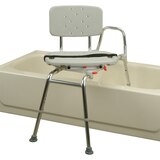 Eagle Medical Sliding Transfer Bench with Swivel Seat, thumbnail image 1 of 1