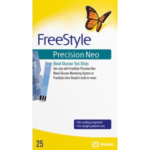 FreeStyle Precision Neo Blood Glucose Test Strips, 25 Ct , CVS