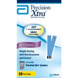 Precision Xtra Blood Glucose Test Strips, 50 CT, thumbnail image 1 of 3