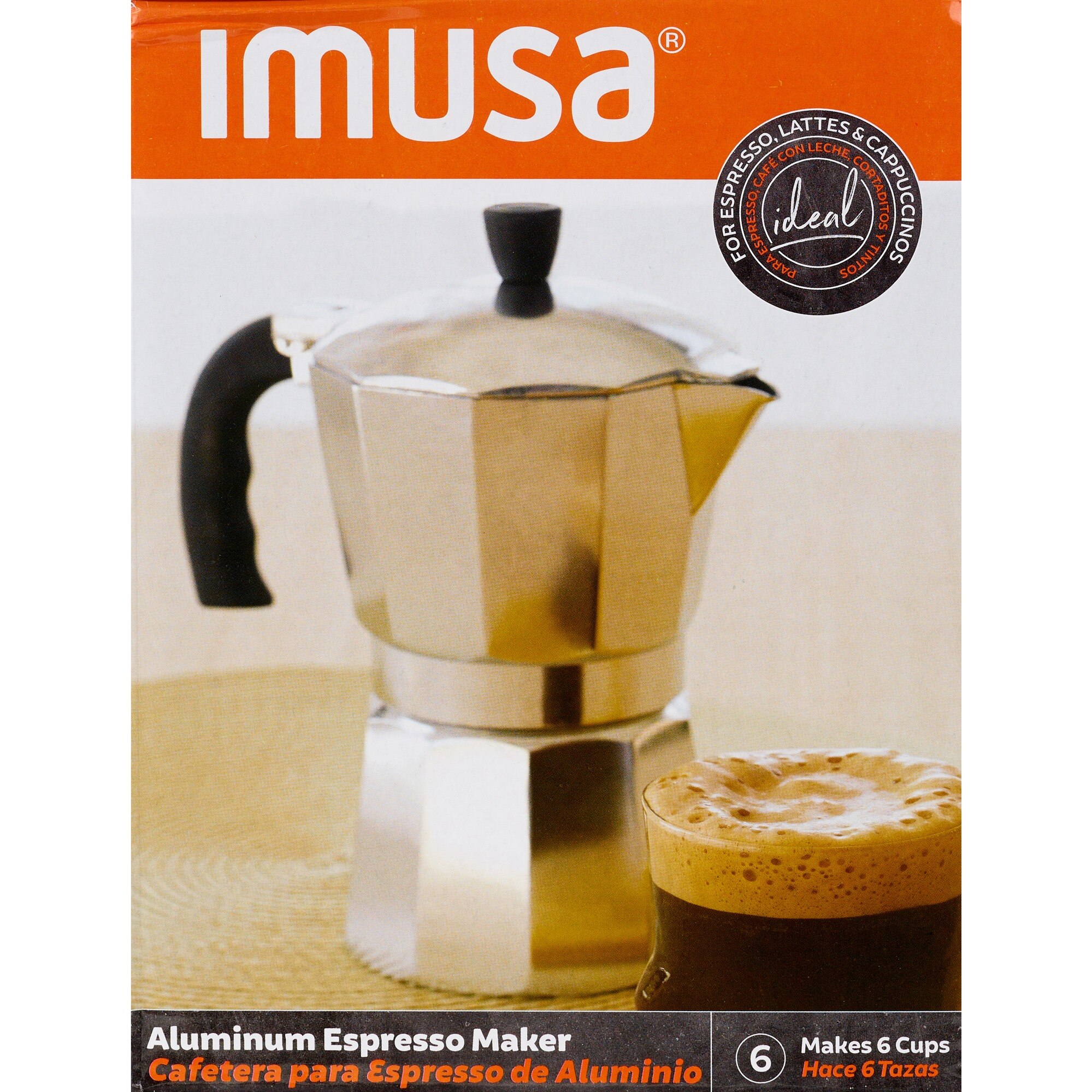 Laroma 6 Cup Espresso Coffee Maker. Stove Top Espresso Maker.