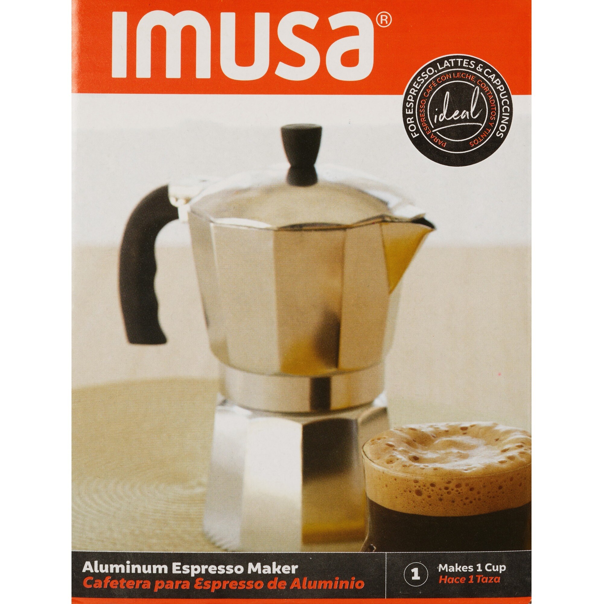 IMUSA 4-Cup Espresso & Cappuccino Maker