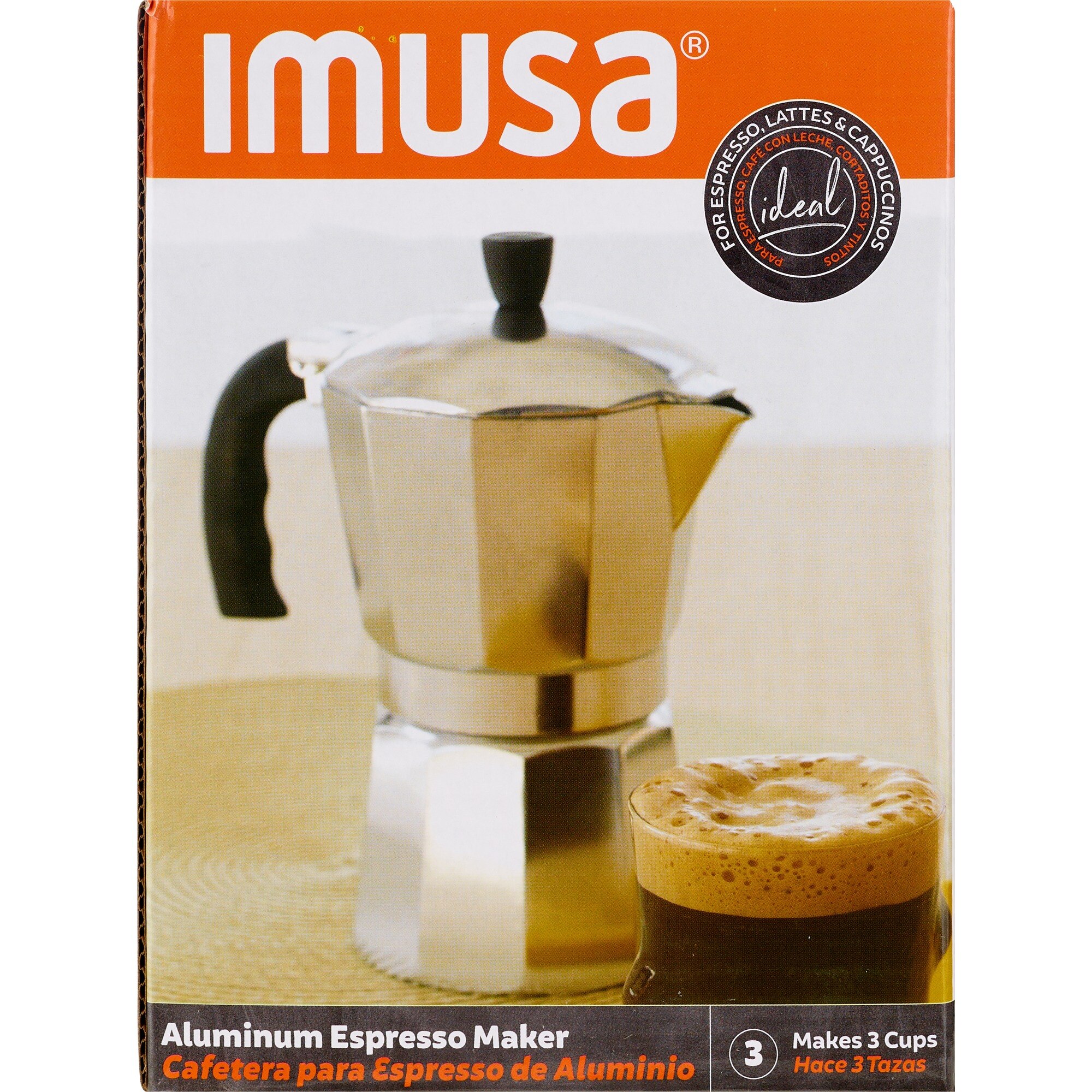 IMUSA Traditional Stovetop Coffeemaker, 3 CUP , CVS