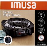 IMUSA Single Electric Burner, Adjustable Knob, thumbnail image 4 of 6