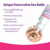 iVIZIA Sterile Lubricant Eye Drops for Dry Eyes- Preservative-Free, Contact Lens Friendly, thumbnail image 5 of 7