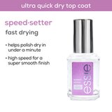 essie Speed Setter Ultra Fast Dry Top Coat, 0.46 OZ, thumbnail image 4 of 8