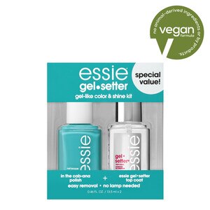 Essie Gel-Setter Gel Like Color And Shine Plus Top Coat Kit, In The Cab-Ana , CVS