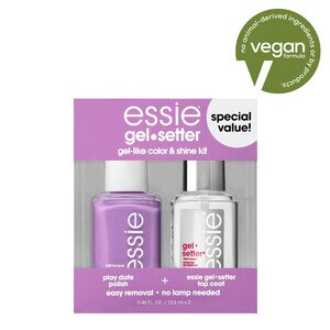 Essie Gel-Setter Gel Like Color And Shine Plus Top Coat Kit, Play Date , CVS