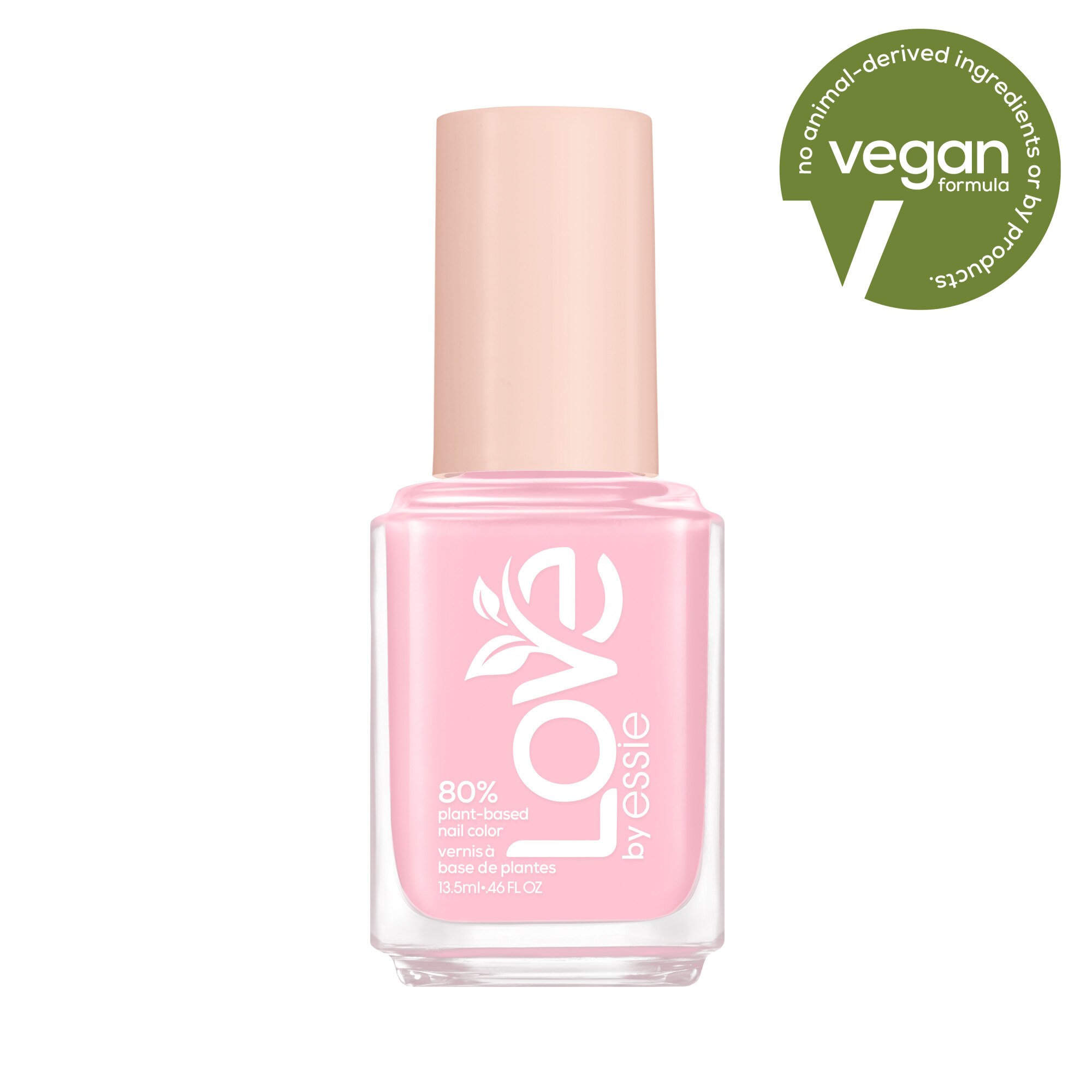 LOVE by Essie 80 percent plant-based nail polish, vegan, pink, Get It Girl,  0.46 fl oz, Free In Me - CVS Pharmacy