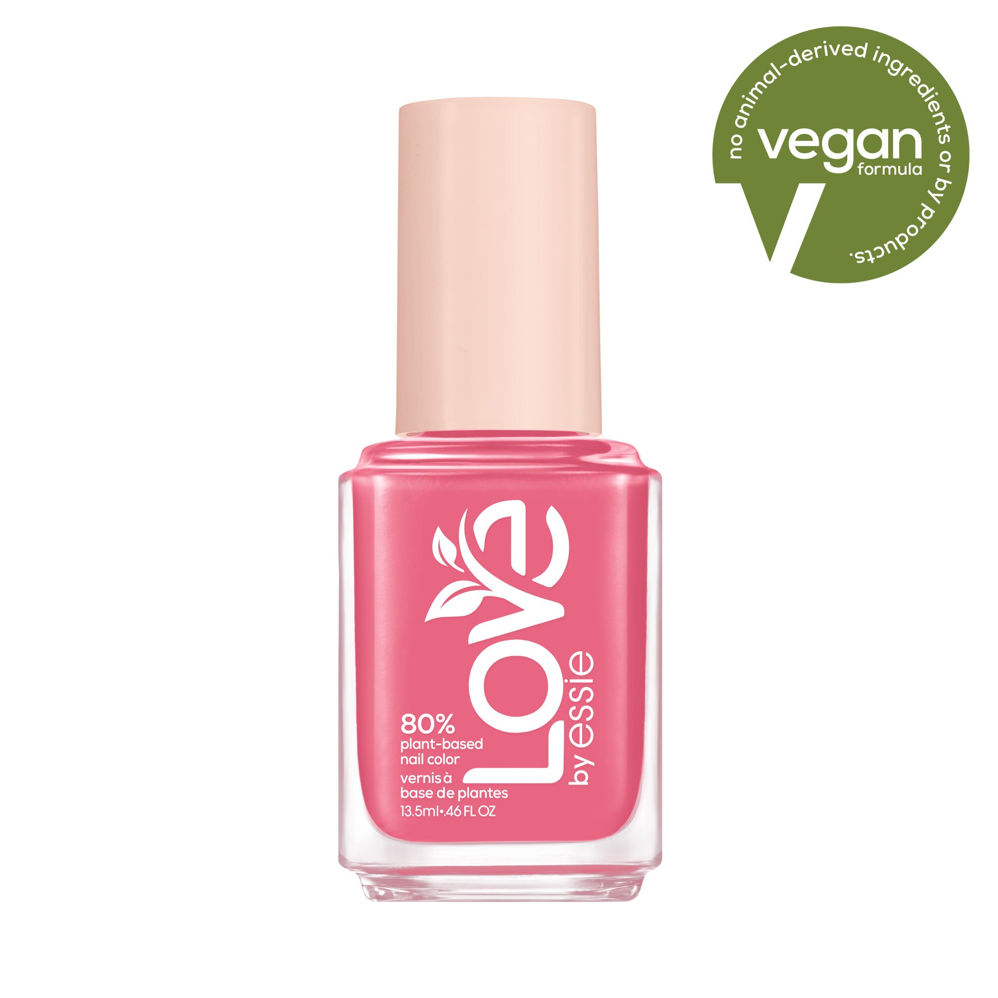 LOVE By Essie 80 Percent Plant-based Nail Polish, Vegan, Pink, Spinning In Joy, 0.46 Fl Oz , CVS