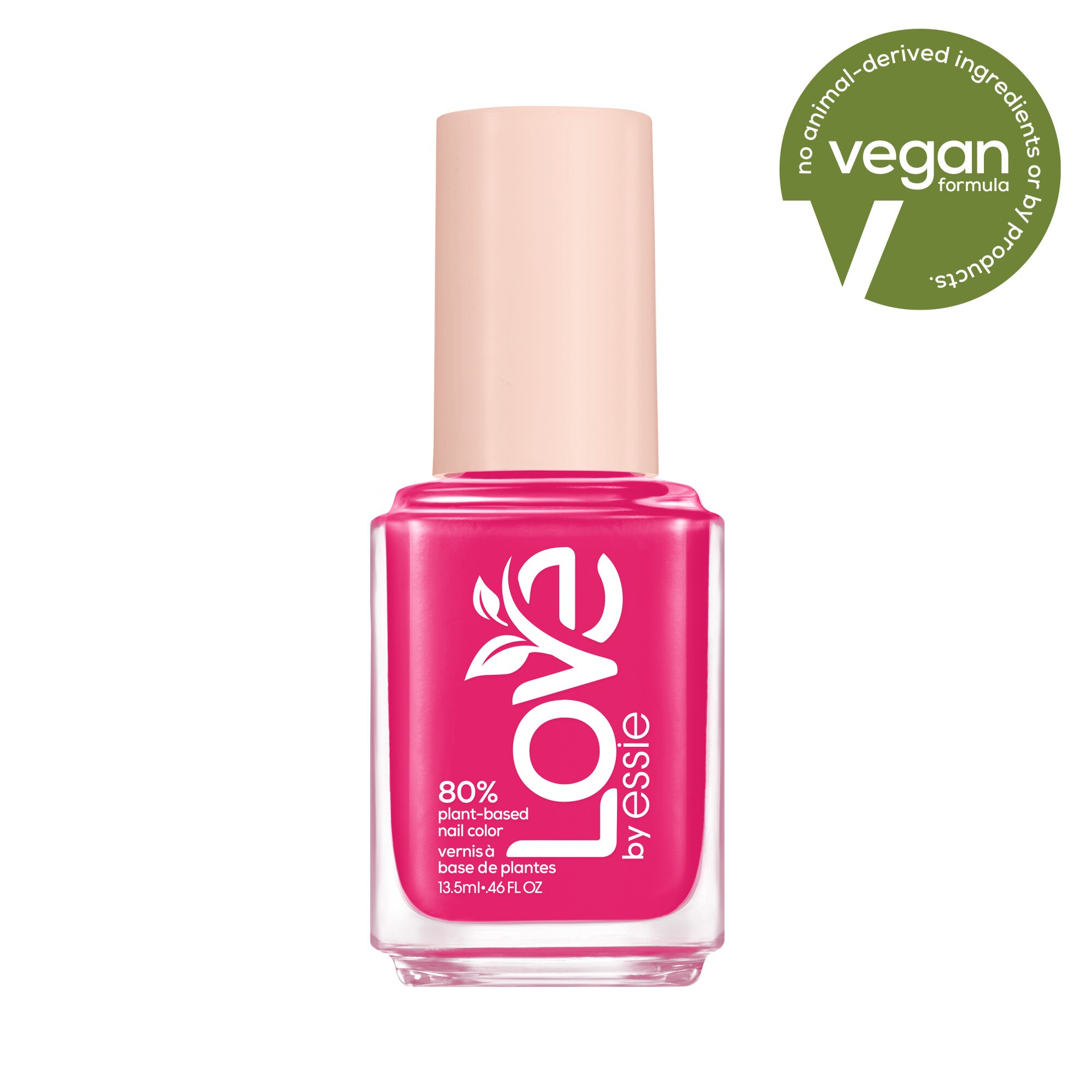 LOVE By Essie 80 Percent Plant-based Nail Polish, Vegan, Pink, Self-Love Rush, 0.46 Fl Oz , CVS